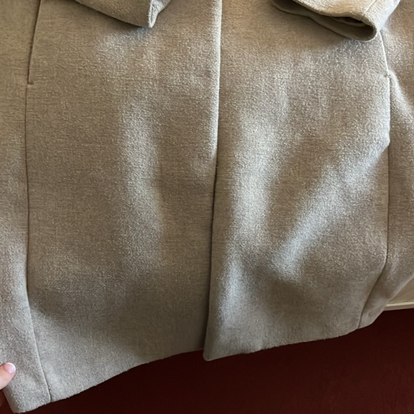 H&M single breasted twill beige/grey coat - Picture 5 of 7